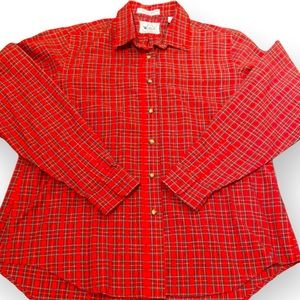 Vintage The Woolrich Woman vintage red plaid buttondown shirt